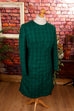Etuikleid grün kariert 60er Frau grün M 40-42 real-rockabilly Rockabilly Sekretärin Special vintageberlin.de