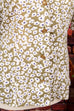 90er Blusenjacke khaki Blumen 80er 90er bunt Frau grün M 40-42 Sekretärin Special vintageberlin.de