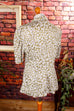 90er Blusenjacke khaki Blumen 80er 90er bunt Frau grün M 40-42 Sekretärin Special vintageberlin.de