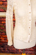 Boho Bluse creme Spitze 70er beige Boho Frau Hippie real-boho Rockabilly S 36-38 Schlager Special weiß vintageberlin.de