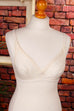 Pfirsichhaut BH weiß 75B 70er 80er Frau Rockabilly S 36-38 Sekretärin Special weiß vintageberlin.de