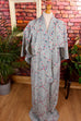 Vintage Kimono petrol Muster 80er 90er blau Boho Frau grau L 44-46 L 52-54 M 40-42 M 48-50 S 36-38 S 44-46 Special türkis vintageberlin.de