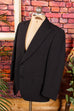 Vintage Smoking Sakko schwarz 70er 80er Abendmode Dandy L 52-54 M 48-50 Mann Schlager schwarz Special vintageberlin.de