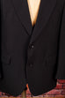 Vintage Smoking Sakko schwarz 70er 80er Abendmode Dandy L 52-54 M 48-50 Mann Schlager schwarz Special vintageberlin.de