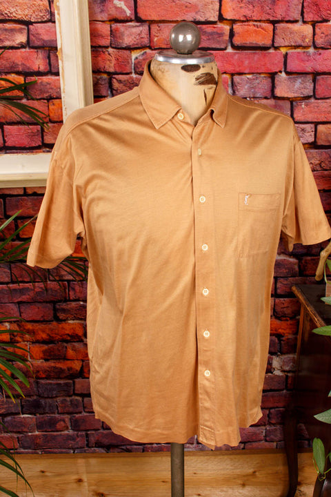 Vintage YSL Hemd gold-beige Default Title 90er beige Dandy Designer gold L 52-54 Mann Special XL 56-58 vintageberlin.de