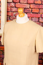 60s Etuikleid beige