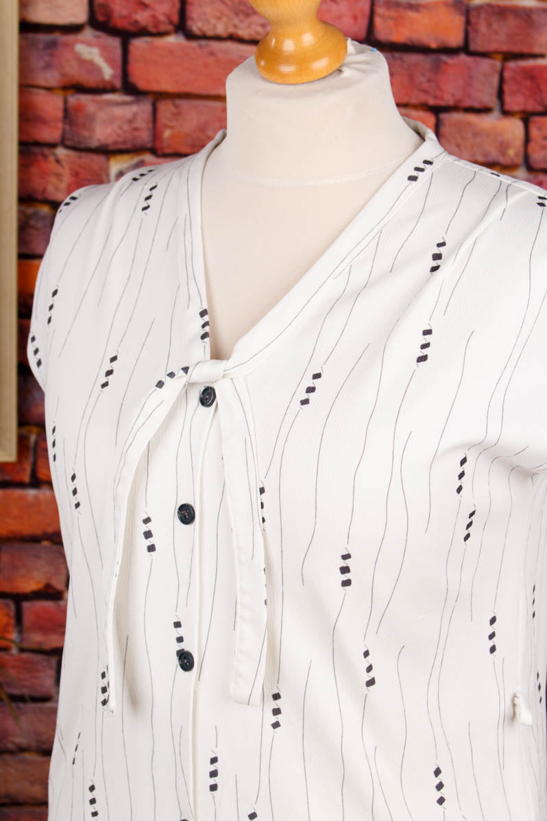 Vintage Sommerkleid weiß Muster