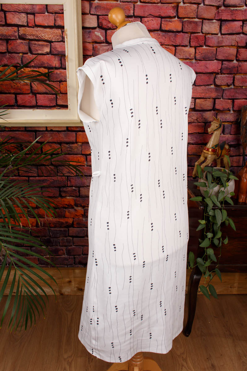 Vintage Sommerkleid weiß Muster