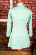 60s Minikleid türkis Stretch 60er 70er Disco Frau real-disco real-rockabilly Rockabilly S 36-38 Schlager Special türkis vintageberlin.de