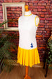 60s Minikleid weiß gelb Default Title 60er 70er Disco Frau gelb real-disco Rockabilly S 36-38 Schlager Special weiß vintageberlin.de