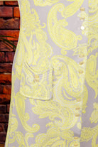60s Minikleid neongrün Muster