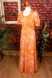 Hippiekleid Maxikleid orange Default Title 60er 70er Boho Frau Hippie M 40-42 orange real-boho S 36-38 Schlager Special vintageberlin.de
