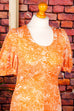 Hippiekleid Maxikleid orange 60er 70er Boho Frau Hippie M 40-42 orange real-boho S 36-38 Schlager Special vintageberlin.de