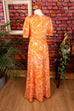 Hippiekleid Maxikleid orange 60er 70er Boho Frau Hippie M 40-42 orange real-boho S 36-38 Schlager Special vintageberlin.de
