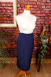 Bleistiftrock blau VEB 80er blau DDR Frau real-rockabilly Rockabilly S 36-38 Sekretärin Special vintageberlin.de