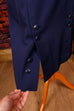 Bleistiftrock blau VEB 80er blau DDR Frau real-rockabilly Rockabilly S 36-38 Sekretärin Special vintageberlin.de