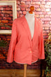 Oversize Blazer apricot Default Title 80er Disco Frau L 44-46 M 40-42 orange real-80er rosa Special vintageberlin.de