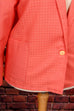 Oversize Blazer apricot 80er Disco Frau L 44-46 M 40-42 orange real-80er rosa Special vintageberlin.de