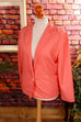 Oversize Blazer apricot 80er Disco Frau L 44-46 M 40-42 orange real-80er rosa Special vintageberlin.de