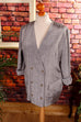 Vintage Blazer silber 90er Disco Frau L 44-46 M 40-42 silber Special vintageberlin.de