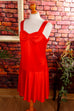 60s Disco Minikleid rot 60er 70er Disco Frau M 40-42 real-disco real-rockabilly Rockabilly rot Schlager Special vintageberlin.de
