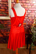 60s Disco Minikleid rot 60er 70er Disco Frau M 40-42 real-disco real-rockabilly Rockabilly rot Schlager Special vintageberlin.de