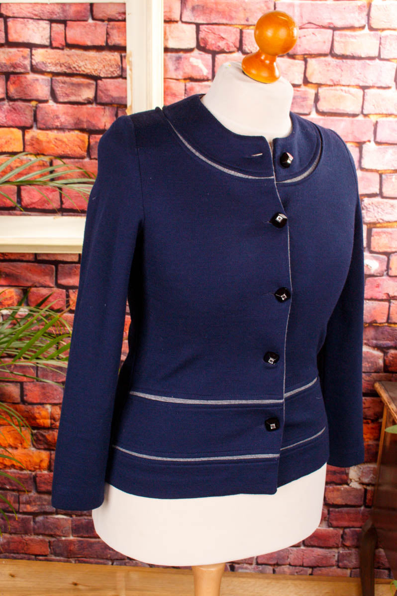 Cardigan marine Wollmix