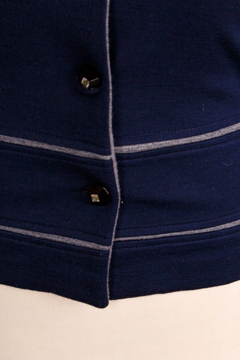 Cardigan marine Wollmix