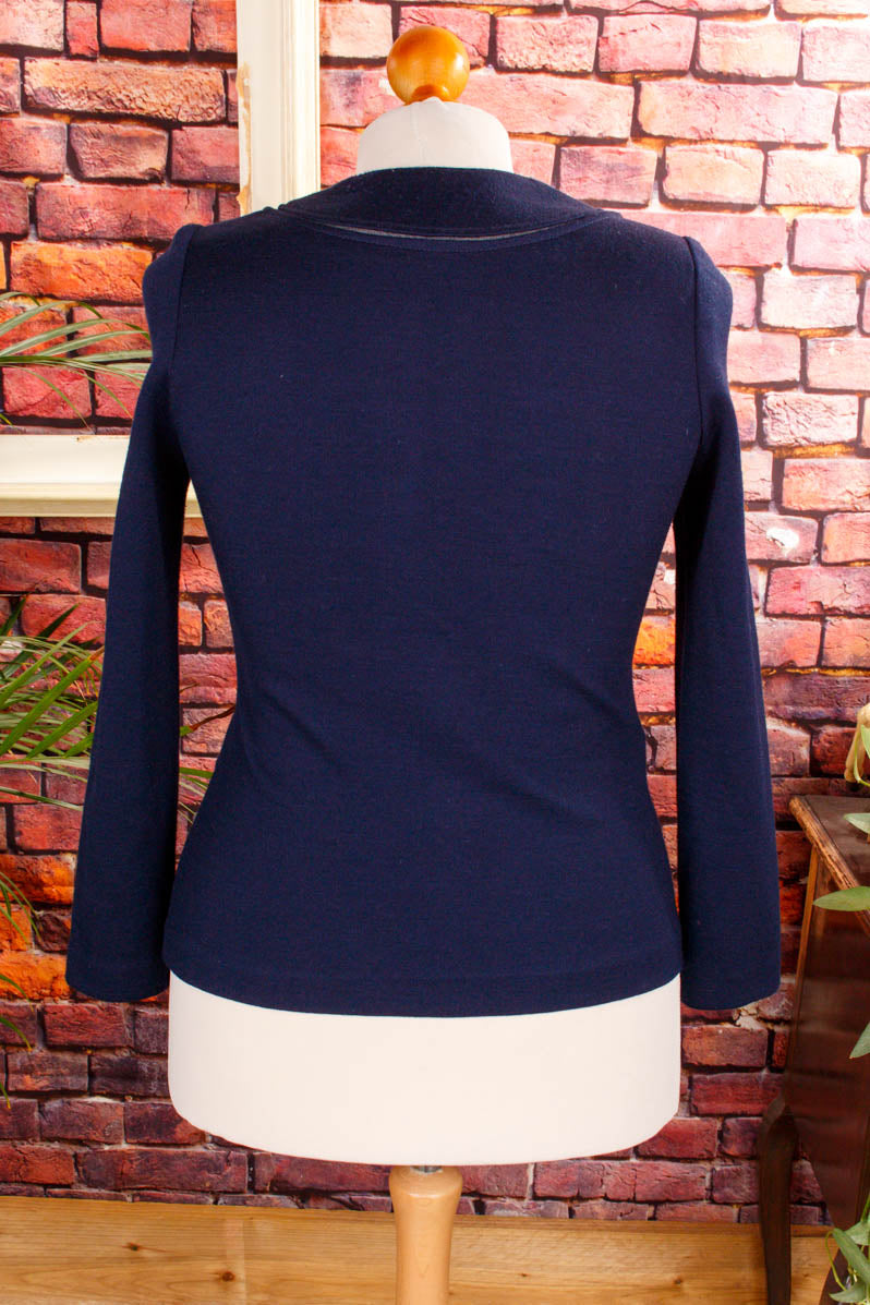 Cardigan marine Wollmix