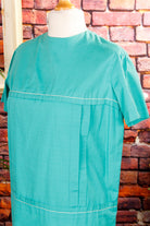 60s Egg-Shape Kleid türkis