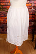 Baumwolle Unterrock weiß Lochmuster Default Title 60er 70er Boho Dirndl Frau M 40-42 Rockabilly S 36-38 Special weiß vintageberlin.de