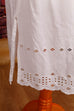 Baumwolle Unterrock weiß Lochmuster 60er 70er Boho Dirndl Frau M 40-42 Rockabilly S 36-38 Special weiß vintageberlin.de