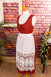Vintage Dirndl rostrot Wolle + Schürze Default Title 50er 60er braun Dirndl Frau M 40-42 rot Special vintageberlin.de