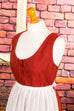 Vintage Dirndl rostrot Wolle + Schürze 50er 60er braun Dirndl Frau M 40-42 rot Special vintageberlin.de