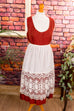 Vintage Dirndl rostrot Wolle + Schürze 50er 60er braun Dirndl Frau M 40-42 rot Special vintageberlin.de