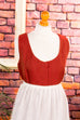 Vintage Dirndl rostrot Wolle + Schürze 50er 60er braun Dirndl Frau M 40-42 rot Special vintageberlin.de