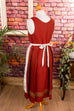 Vintage Dirndl rostrot Wolle + Schürze 50er 60er braun Dirndl Frau M 40-42 rot Special vintageberlin.de