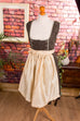 Mieder-Dirndl grün bestickt + Schürze Default Title Dirndl Frau gold grün L 44-46 Special vintageberlin.de