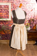 Mieder-Dirndl grün bestickt + Schürze Dirndl Frau gold grün L 44-46 Special vintageberlin.de