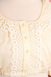 Dirndlbluse creme Spitze beige Dirndl Frau L 44-46 M 40-42 weiß vintageberlin.de