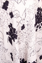 70s Maxikleid schwarz-weiß