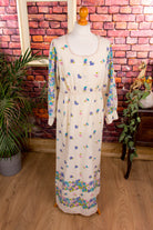 70s Nachtkleid Hauskleid Blumen