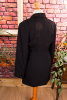Wolle Gehrock schwarz Gothic