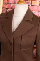 60s Wolle Blazer braun