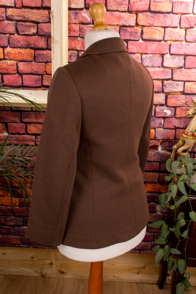 60s Wolle Blazer braun
