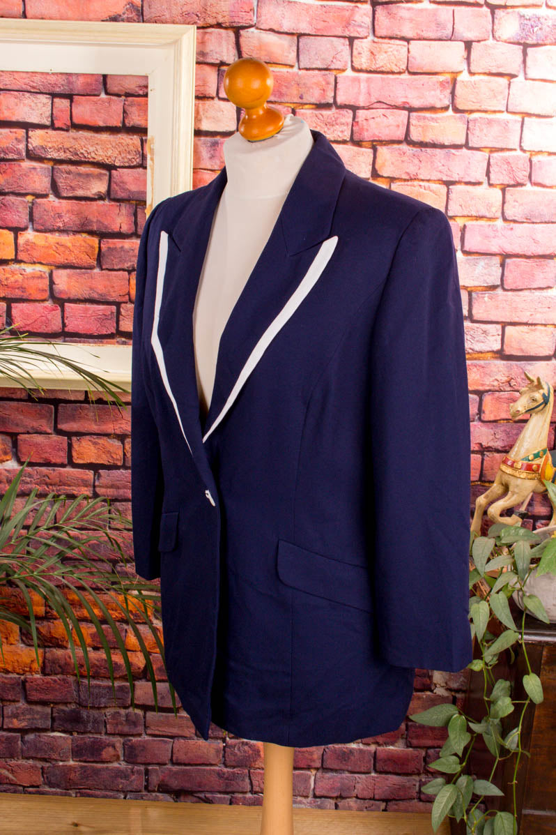 maritimer Blazer blau weiß