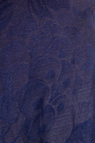 80s Blazer blau Brokat Leinenmix