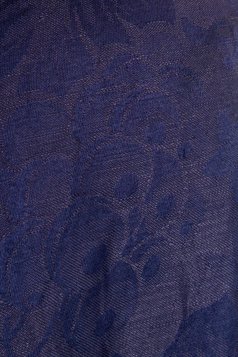 80s Blazer blau Brokat Leinenmix