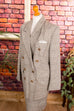 80s Oversize Blazer grau Leinen 80er 90er Frau grau M 40-42 real-80er S 36-38 Sekretärin Special vintageberlin.de
