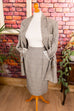 80s Oversize Blazer grau Leinen 80er 90er Frau grau M 40-42 real-80er S 36-38 Sekretärin Special vintageberlin.de